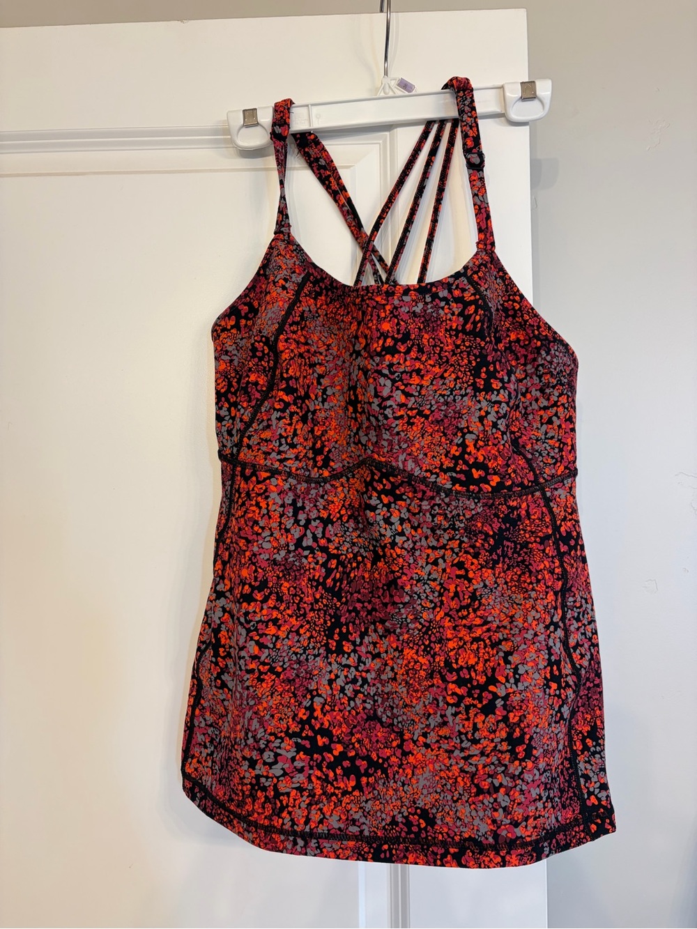 Pink and Orange Floral Cami/active wear